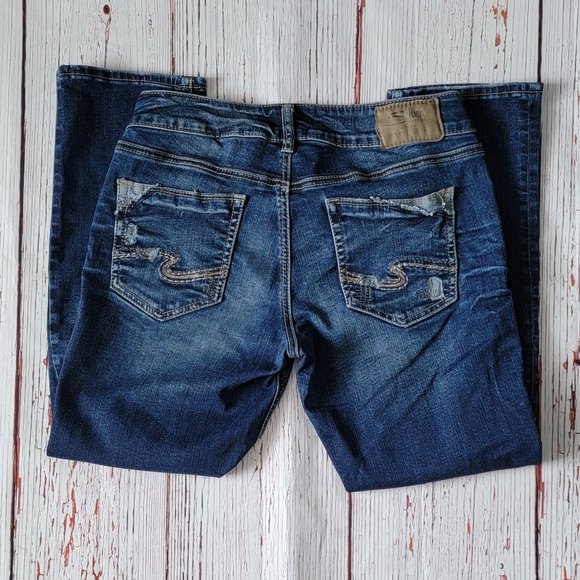 Silver Suki Capri Jeans 29x22.5 - Picture 3 of 11